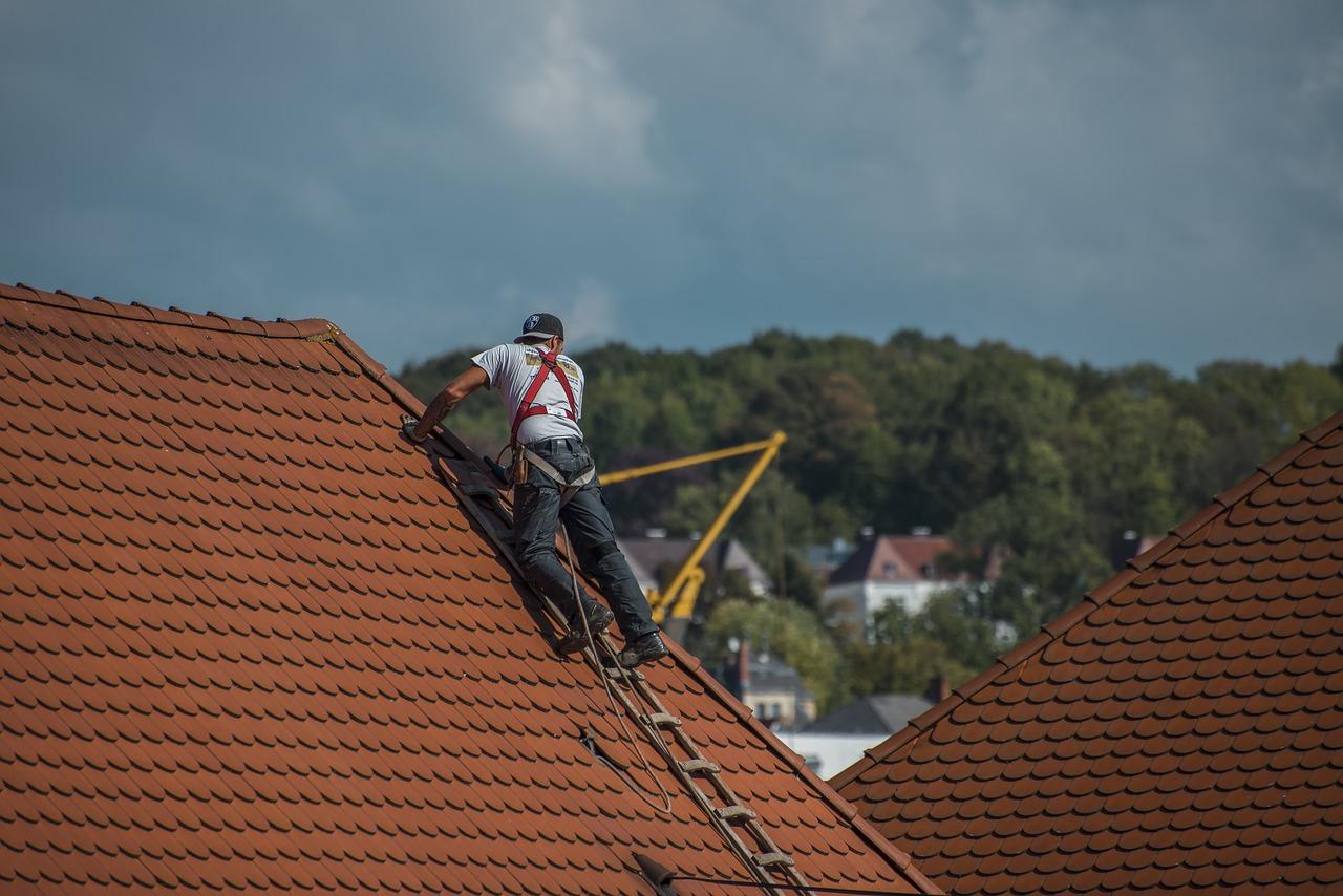 Roofing Industry guy on roof